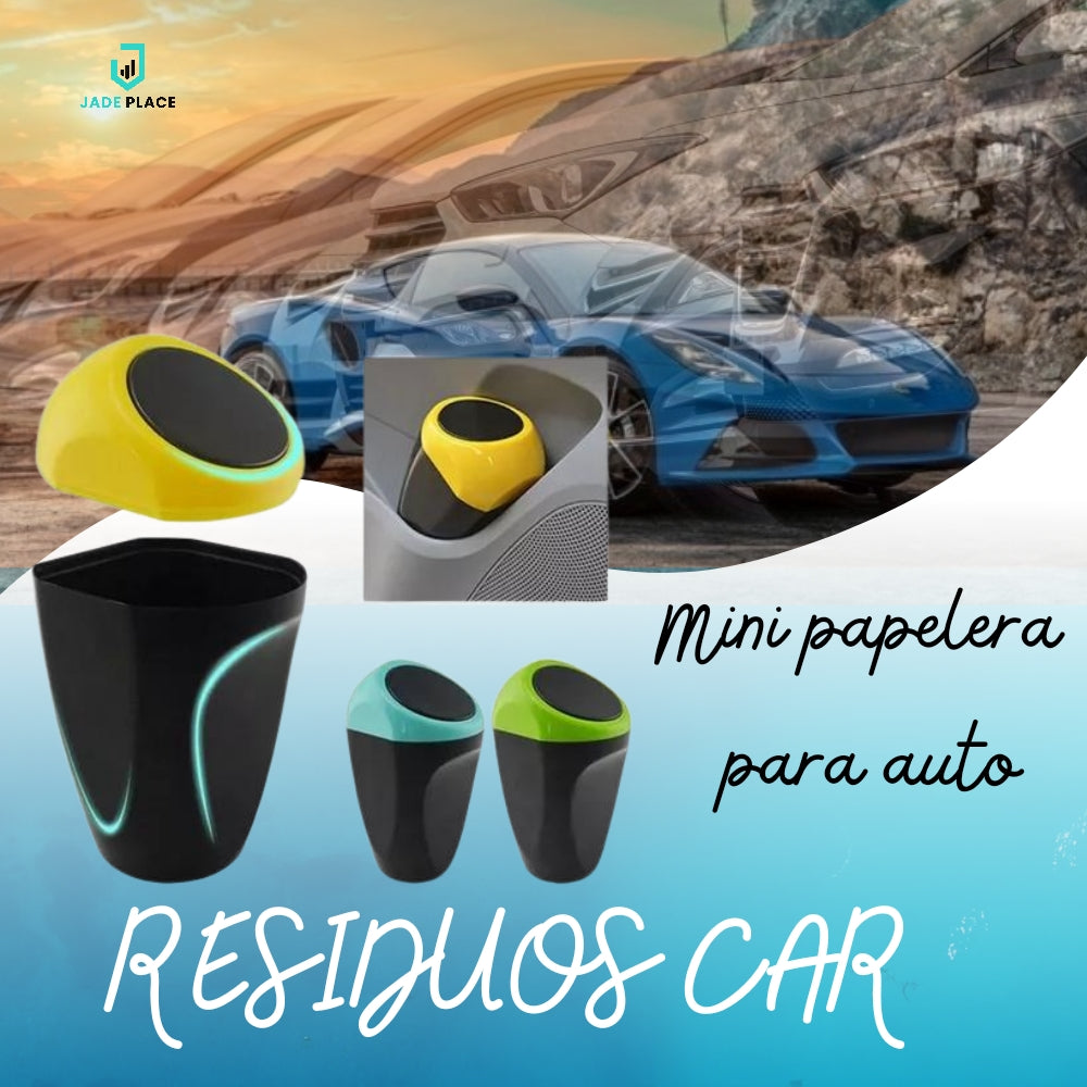 RESIDUOS CAR™- MINI BASURERO PARA EL AUTO